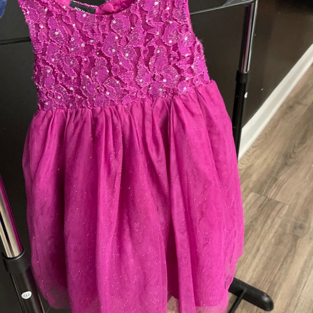 Girls size 4t magenta formal dress